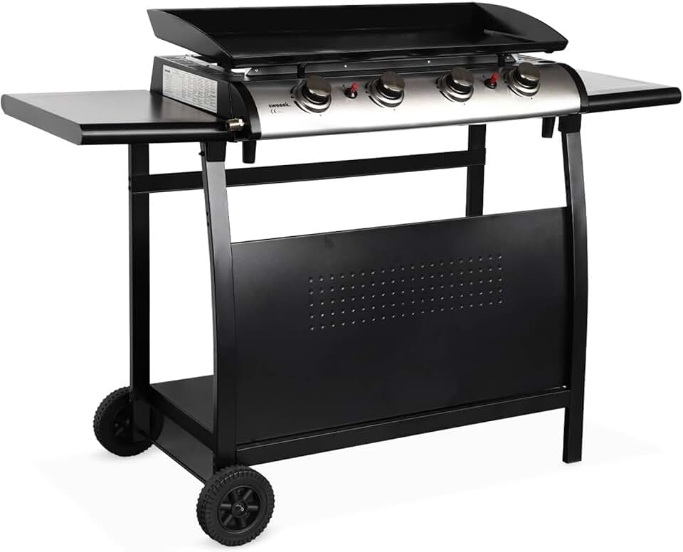 etezen - Porthos - 4 brûleurs, 10kW, INOX, plaque émaillée