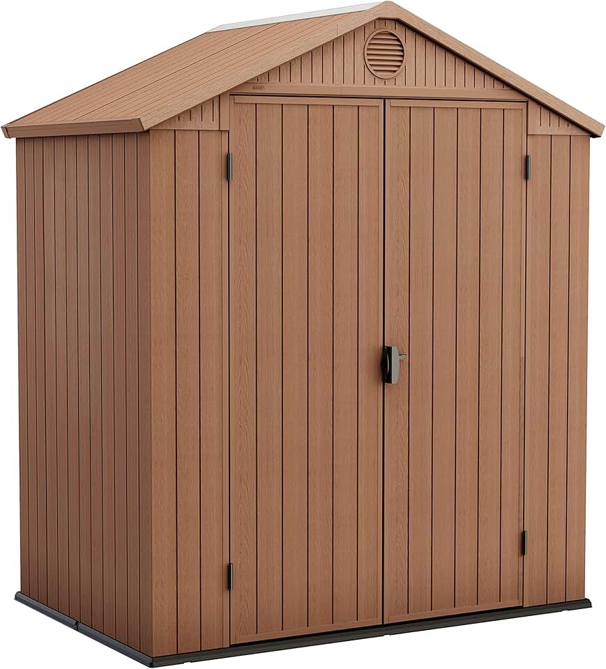 etezen - etezen 64 - 2.2m² - abri de jardin en résine, couleur marron