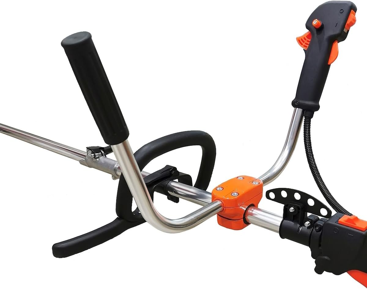 etezen - multifonction 4 en 1 thermique - 3 outils + rallonge - tronçonneuse, débroussailleuse, taille-haies