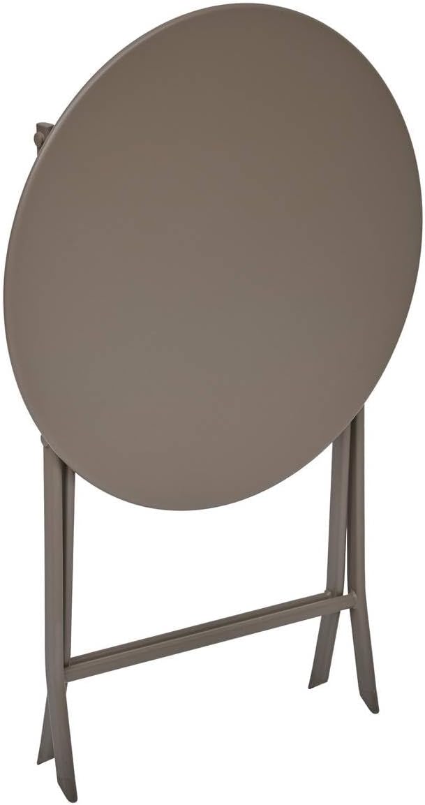 etezen - Greensboro pliante ronde - 2 places - acier renforcé, antirouille