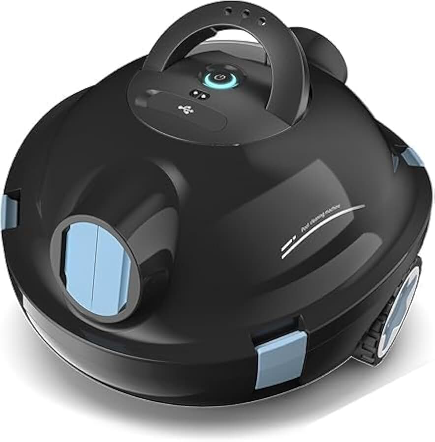etezen – Robot piscine sans fil, 120 min autonomie, pour 100 m² – Noir