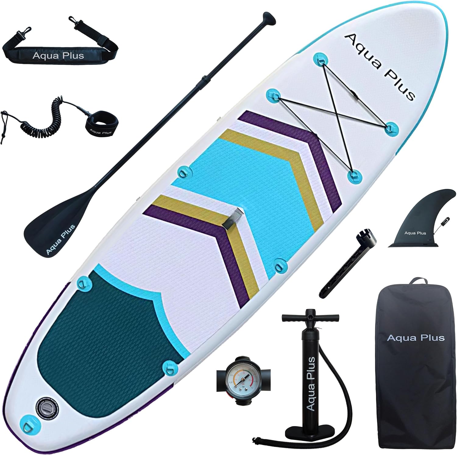 etezen - planche SUP gonflable 15cm - pagaie, sac, pompe