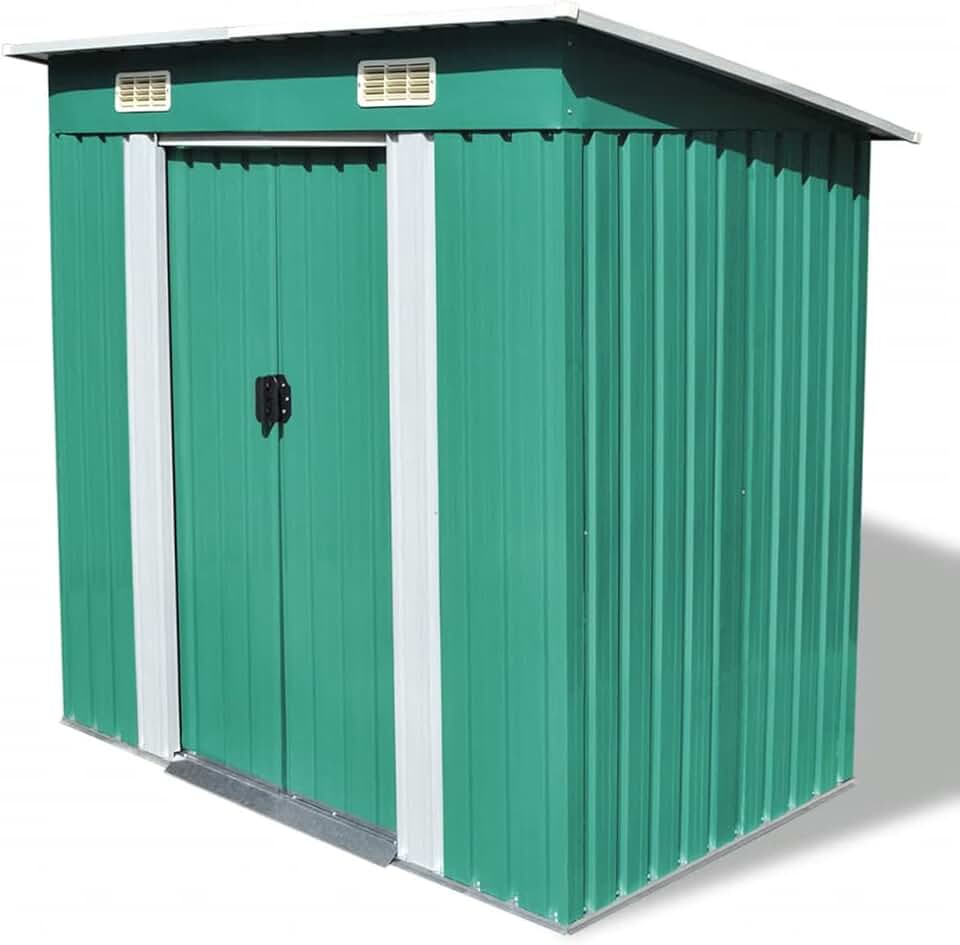 etezen Abri de Jardin Métal Vert,Abris De Jardin,Abri De Stockage pour Jardin,Abri D'Outils De Jardin