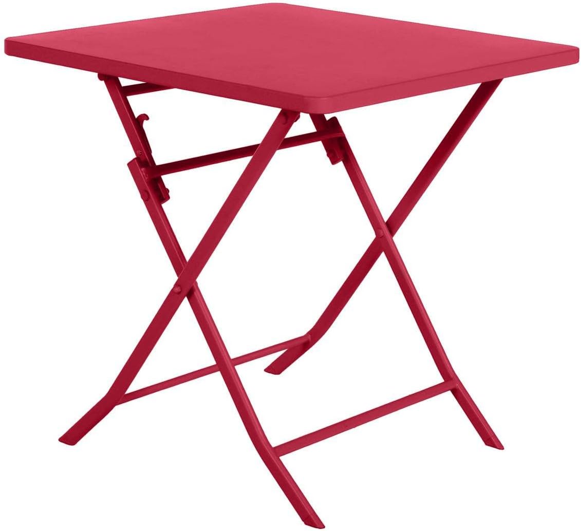 etezen - Greensboro - 2 places 70x70 cm - table de jardin pliante acier renforcé