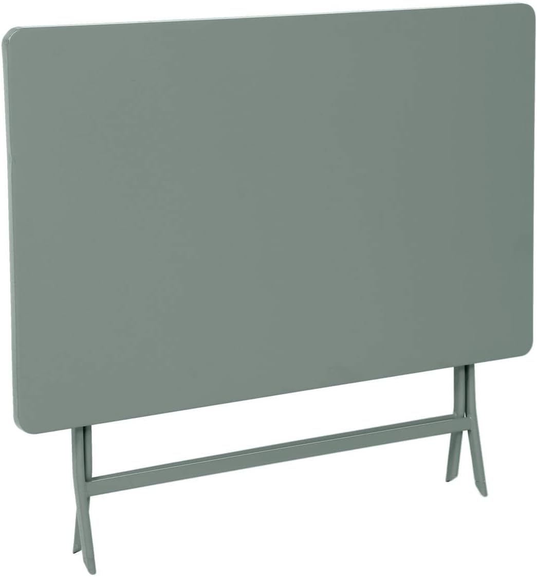 etezen - Greensboro - table pliante 4 places acier vert olive