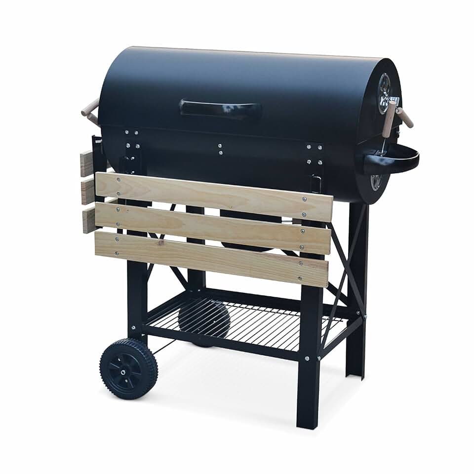 etezen - Serge - barbecue fumoir charbon, aérateurs, récupérateur de cendres