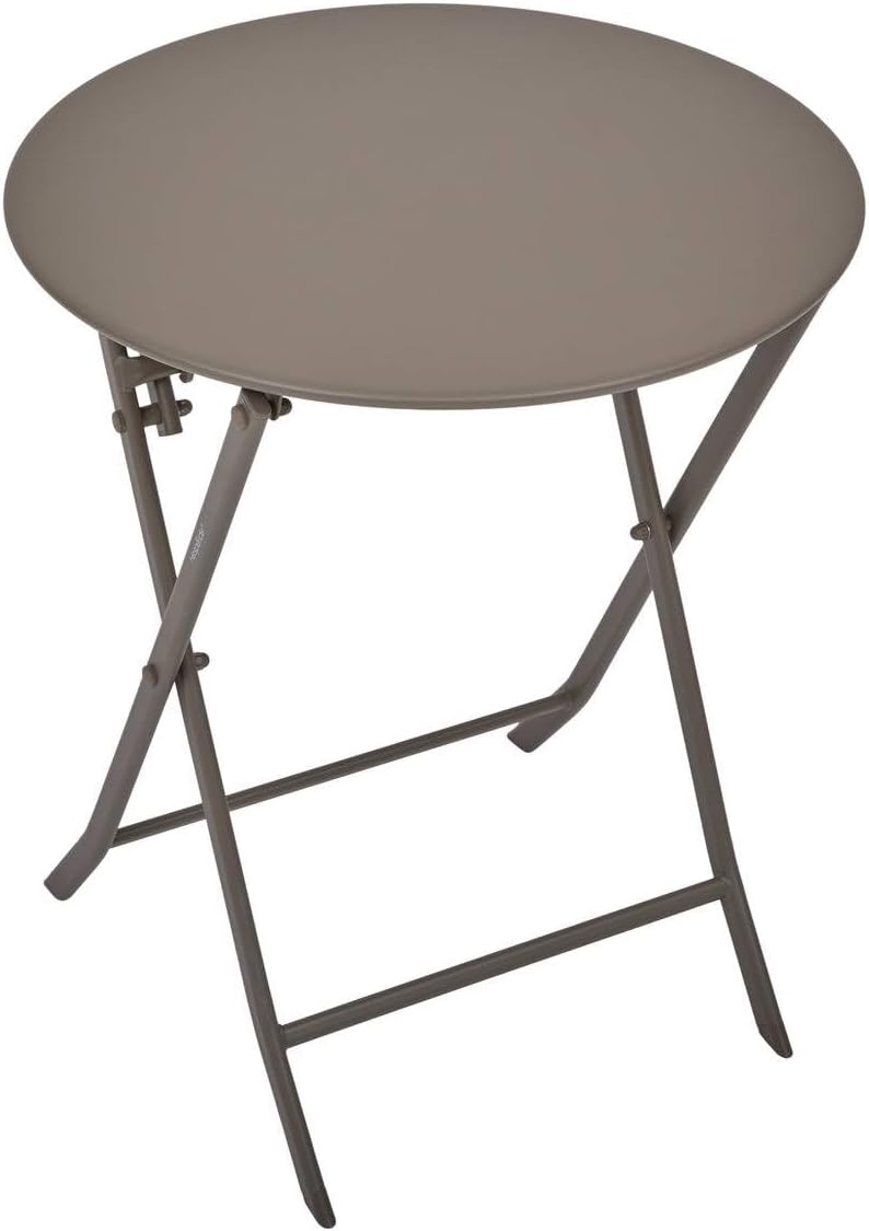 etezen - Greensboro pliante ronde - 2 places - acier renforcé, antirouille