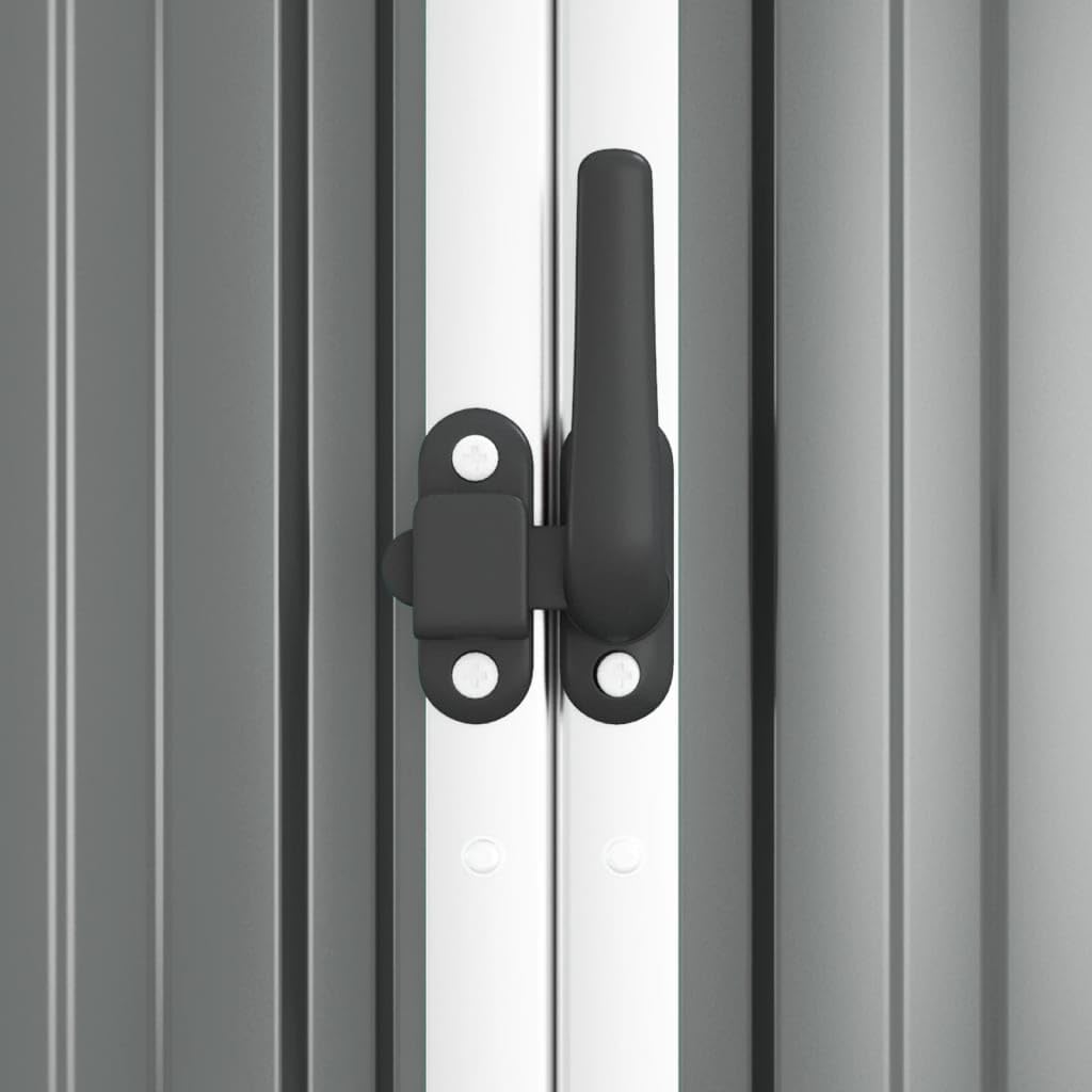 etezen Abri à Outils de Jardin Gris 225x89x161 cm Acier galvanisé, Maison & Jardin, Pelouses & Jardins, Vie en extérieur, Structures extérieures, Cabanes & abris de Jardin, Gris, (Poids 36.62KG)