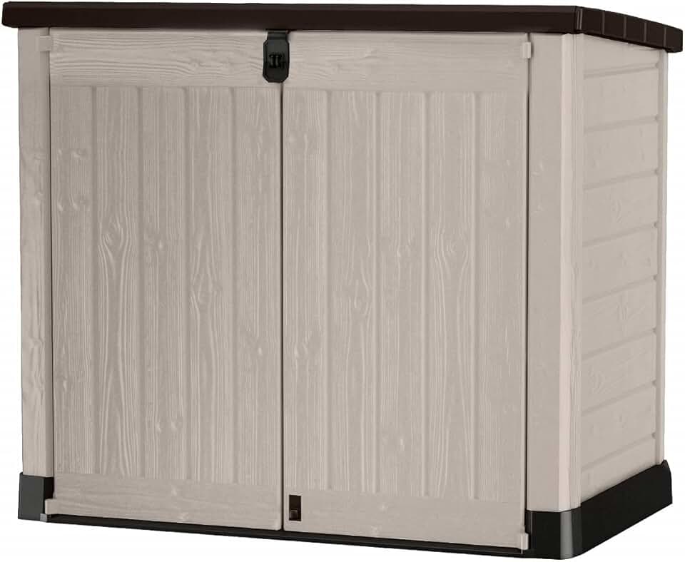 etezen - Range SIO Pro - 1200L - Abri poubelle horizontal beige