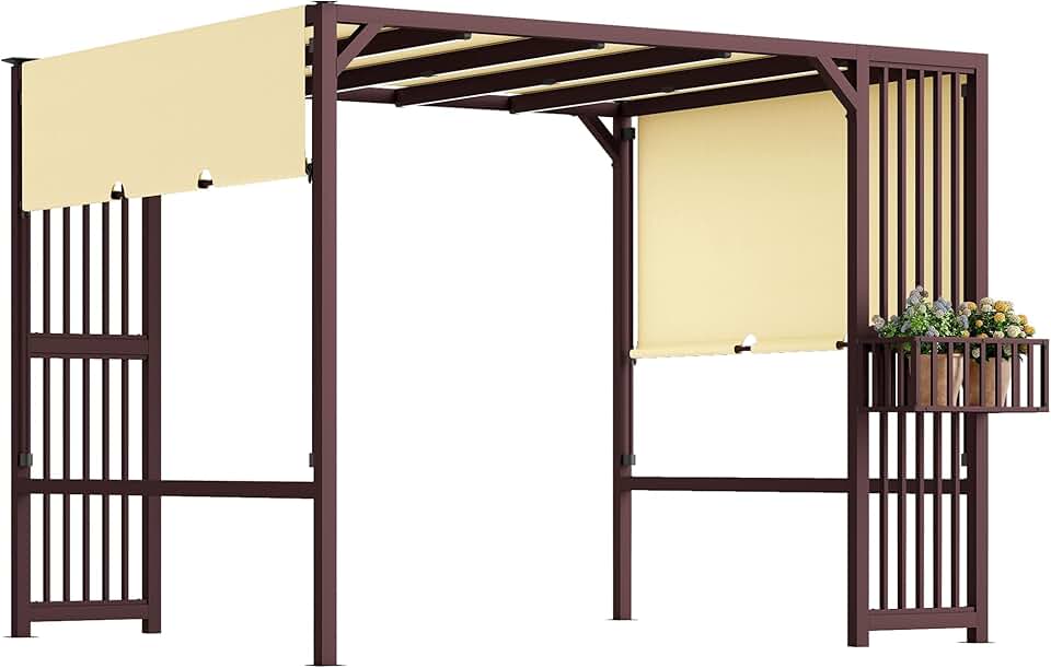 etezen - Pergola série UV30+ - 3x2,5m - toit ouvrant, résistante hiver