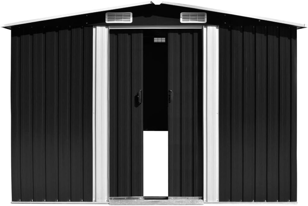 etezen Abri de Jardin 257x298x178 cm Métal Anthracite,Maison & Jardin, Pelouses & Jardins, Vie en extérieur, Structures extérieures, Cabanes & abris de Jardin, Anthracite (Poids 72.36KG)