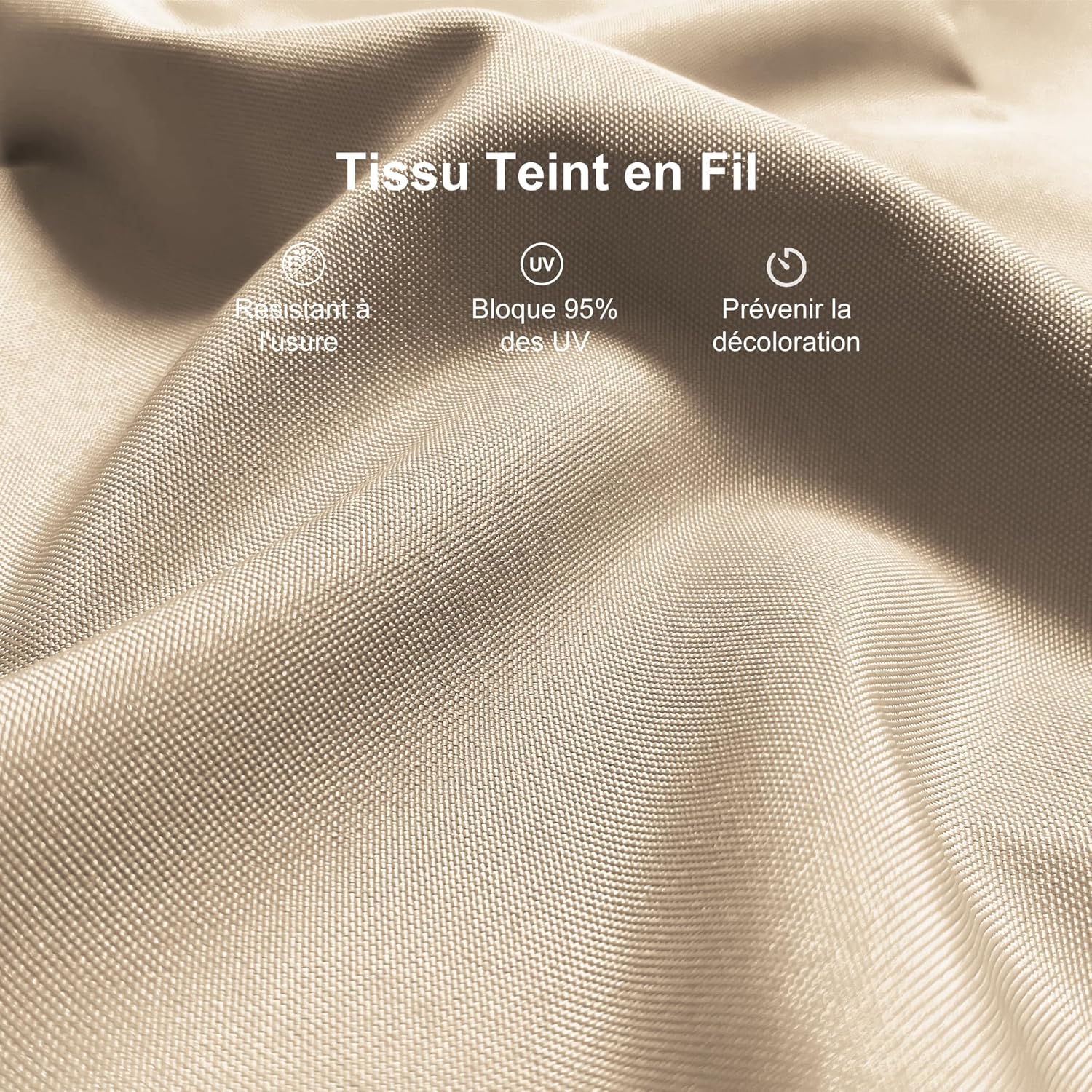 etezen - Pergola aluminium série - 4x3m - toile rétractable, autoportante, imperméable, kaki