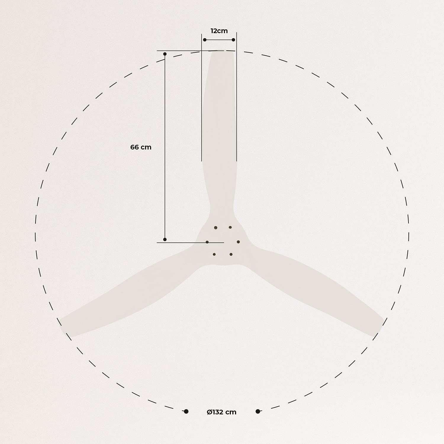 CREATE / WINDCALM M/Ventilateur de plafond ABS avec télécommande blanc / 40W, Silencieux, Ø132 cm, 6 vitesses, minuterie, été-hiver, double hauteur