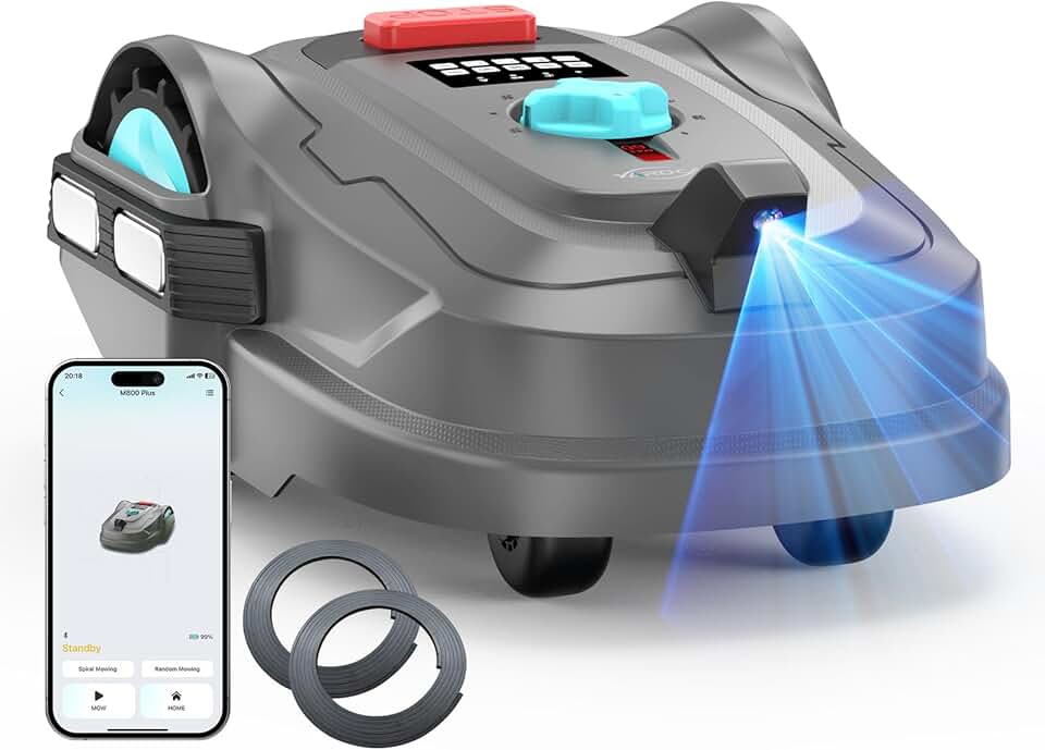 etezen - Tondeuse robot série M800Plus - 800m² - GPS, 3D vision, sans fil, détection 150 obstacles, M800Plus