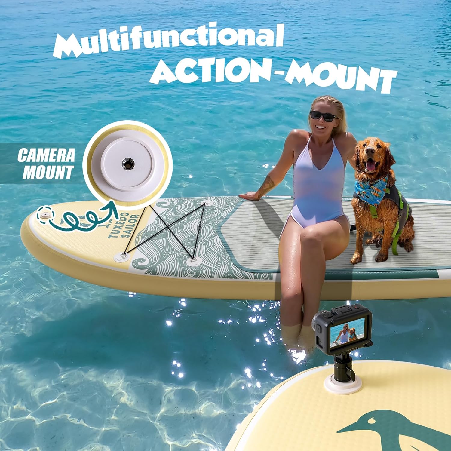 etezen - Paddle gonflable adulte - planche SUP avec accessoires complets