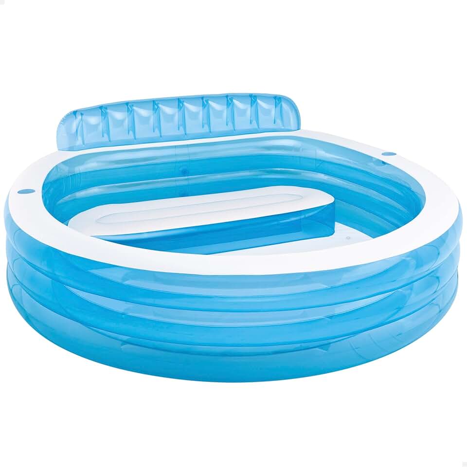 etezen - Swim Center Family Lounge - 229x218x76 cm - Piscine avec sièges - 57190NP