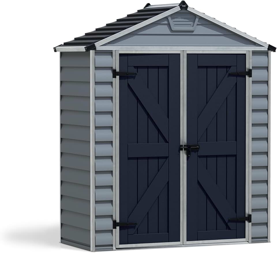 etezen by etezen Abri de Jardin en Kit etezen 1.7m², Cadre en Aluminium, Panneaux en Polycarbonate, Gris