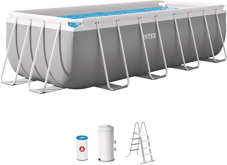 etezen - Prism Frame Rectangulaire - 4x2x1,22m - Kit piscine tubulaire
