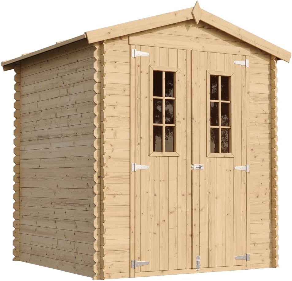Abri de Jardin en Bois - Stockage extérieur I186xL196xH218 cm/ 2,82 m2 Petit abri à Outils, Local à vélos - etezen M320C