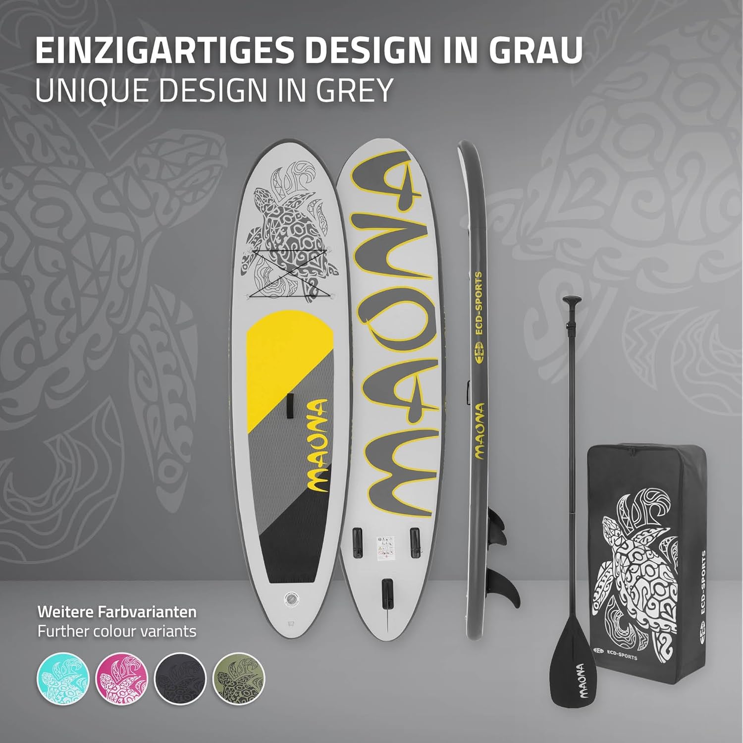 etezen - SUP gonflable série Stand Up - 305/308/320/380 cm - PVC, 120/150 kg, 10/15 cm d'épaisseur