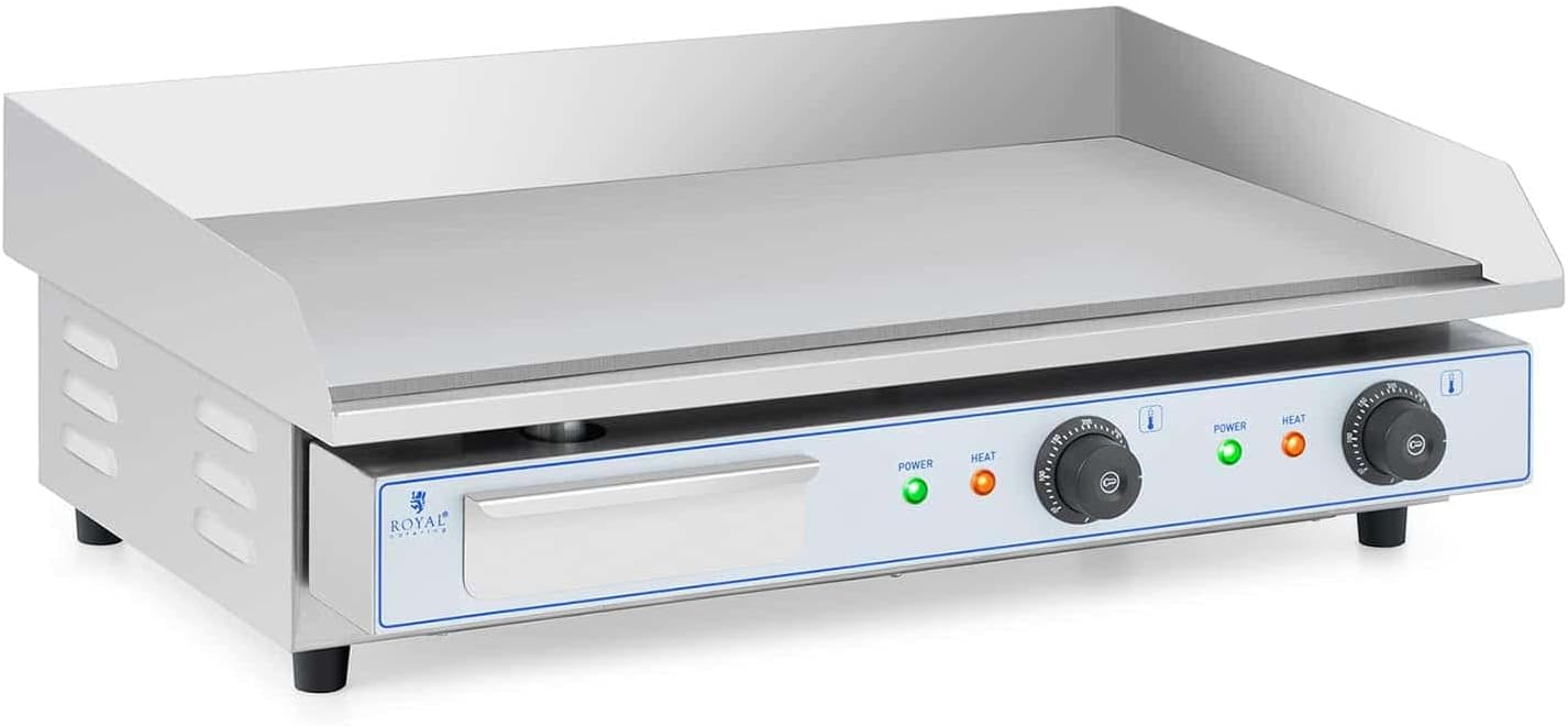 etezen - Plancha Électrique Double - 73x40cm - 2x2200W INOX Restaurant