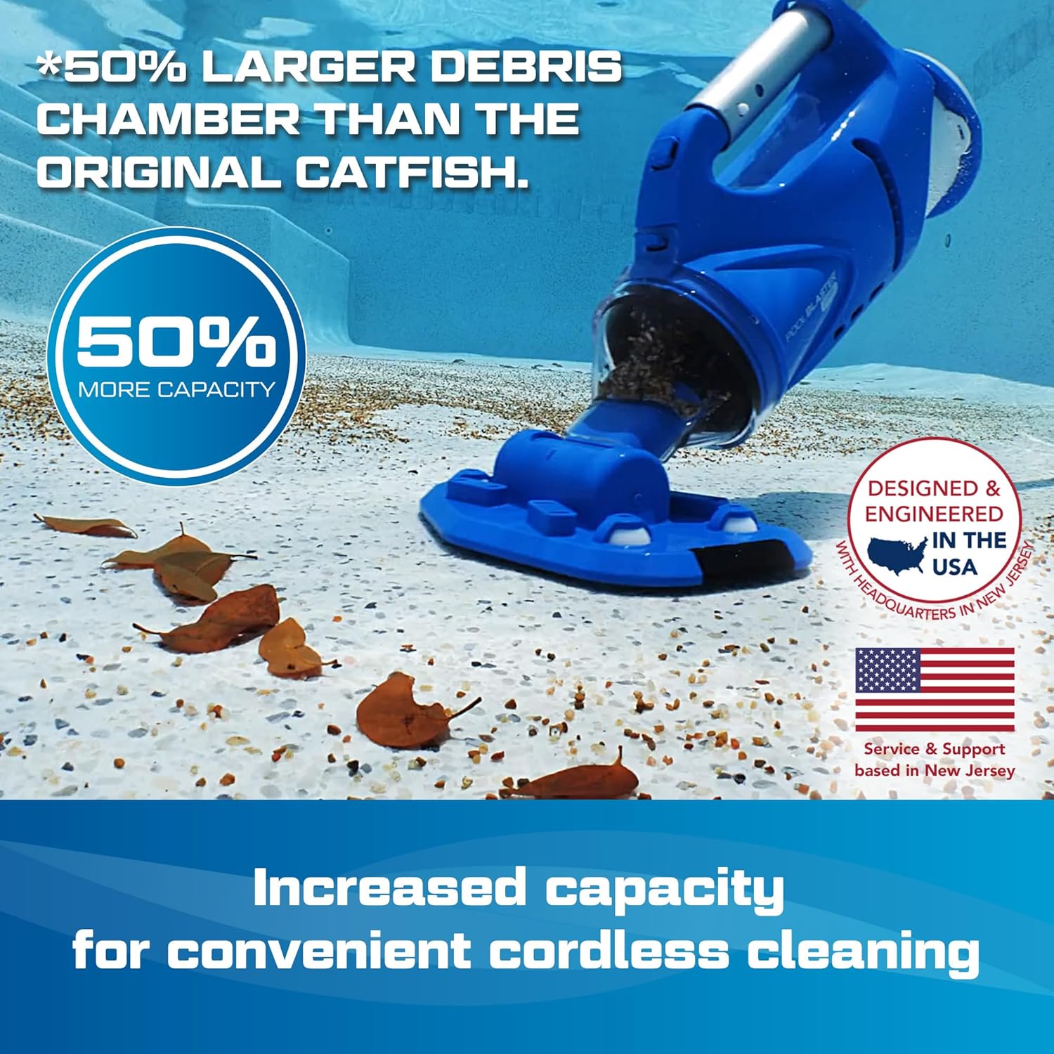 etezen - Catfish Gen 2 - 45 min autonomie - puissant spa & piscine - Catfish