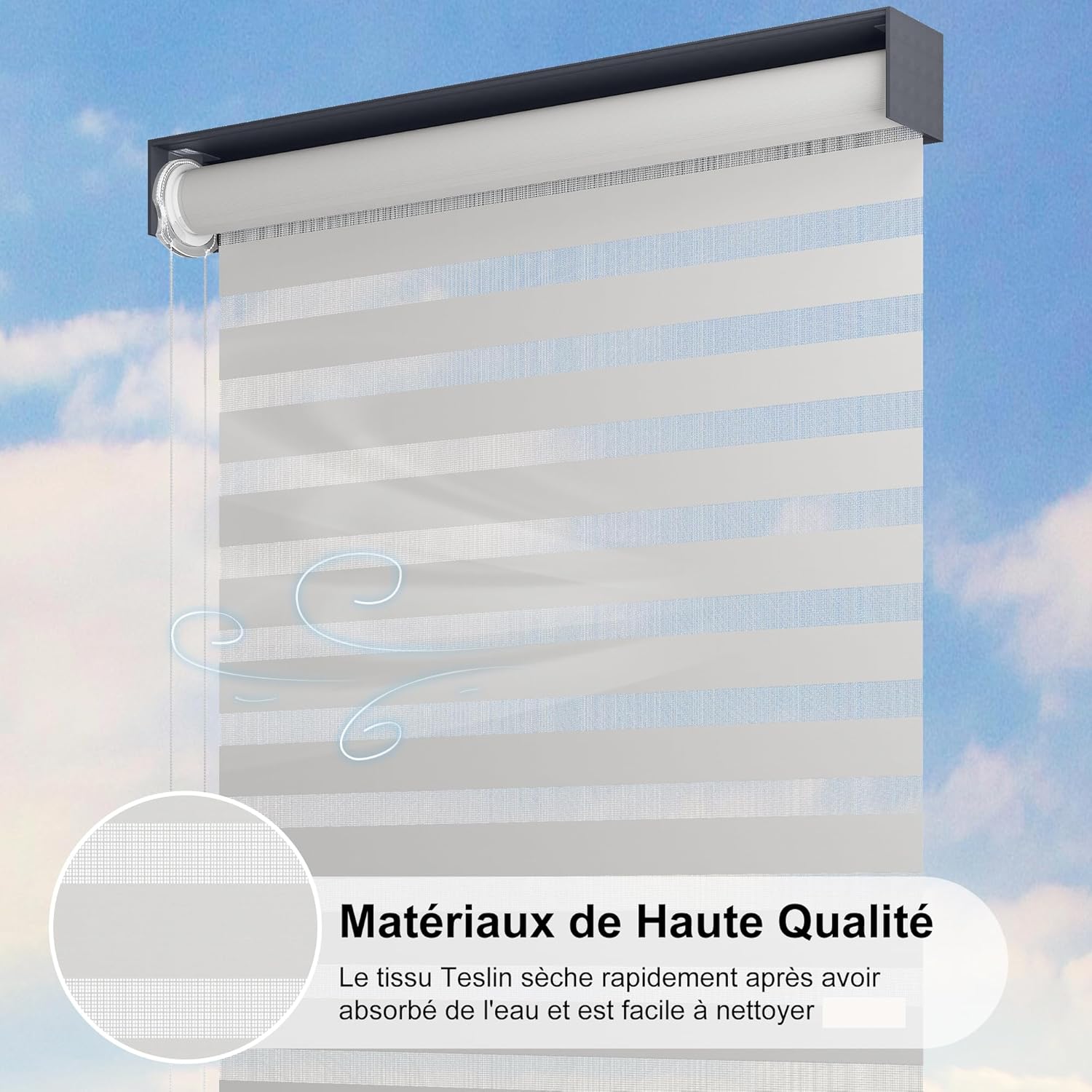 etezen - Pergola Bioclimatique 6x3,68m - aluminium, stores, lames orientables