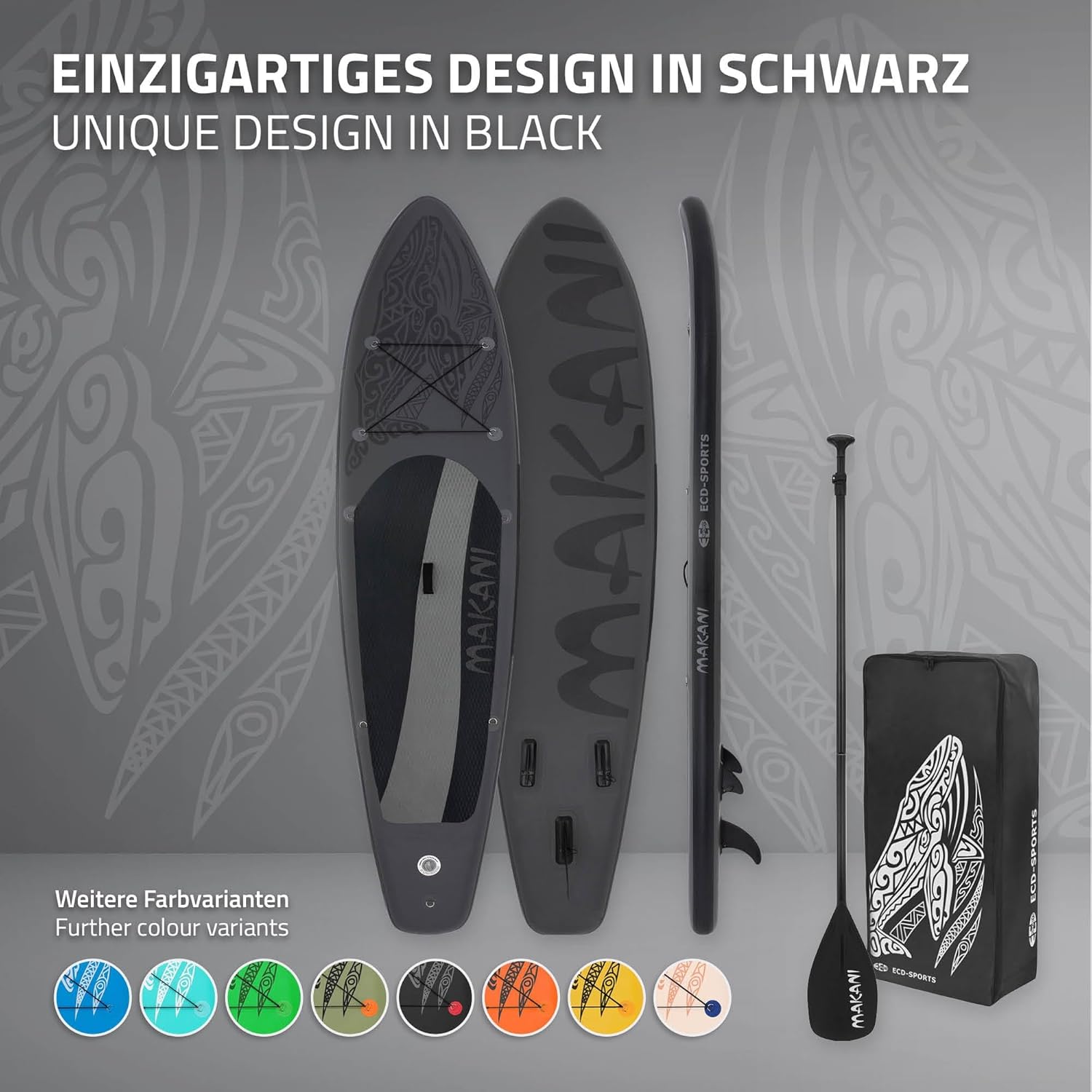 etezen - Stand Up Paddle Gonflable - 305/308/320/380 cm - PVC, 120/150 kg, épaisseur 10/15 cm