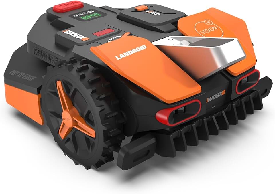 etezen - Landroid Vision série - 250 m² max 350 m² - caméra 4K, IA, sans fil, coupe bordure - WR202E