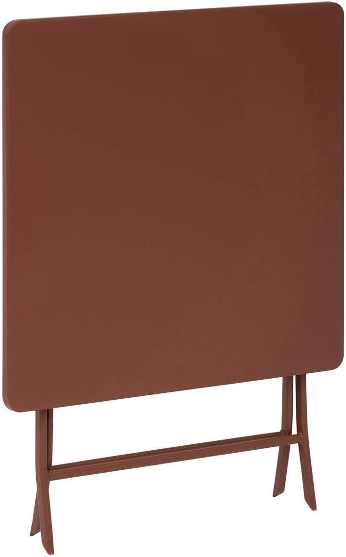 etezen - Greensboro - 2 places 70x70cm - table pliante acier acajou