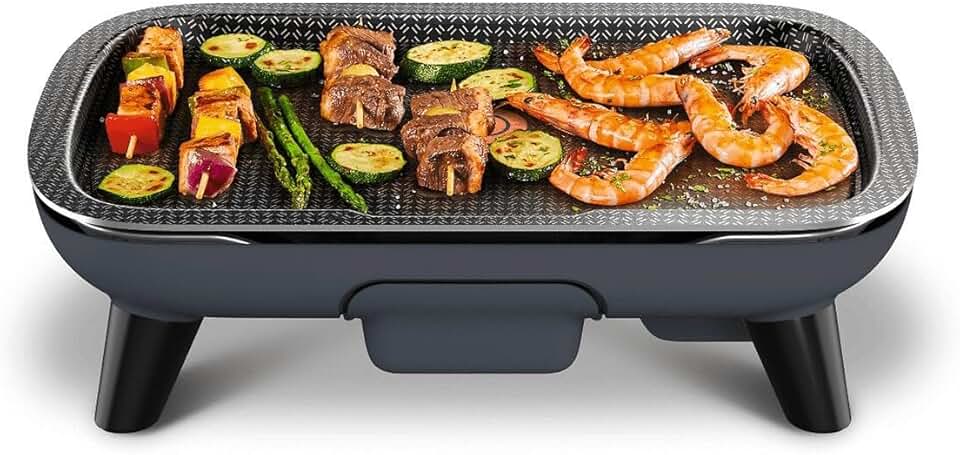 etezen - Plancha Des Saveurs - 2400W, antiadhésif, thermostat réglable, plaque amovible - YY4570FB