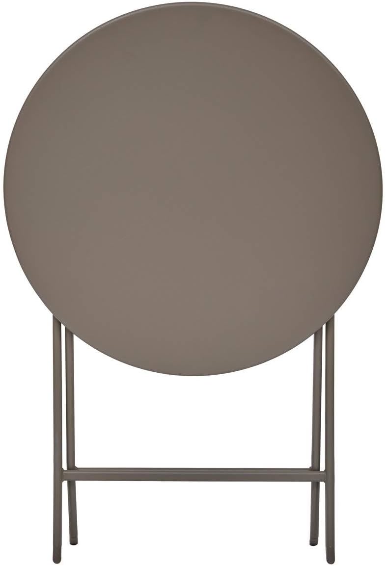etezen - Greensboro pliante ronde - 2 places - acier renforcé, antirouille