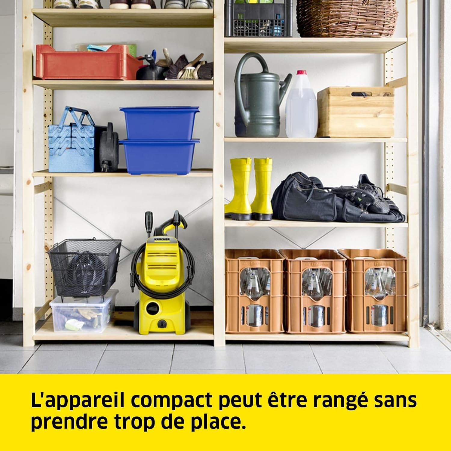 etezen Nettoyeur Haute Pression K 4 Classic Home, Pression : Max. 130 Bar, Débit : 420 l/h, Surface : 30 m²/h, Filtre à Eau, Poids : 4,6kg, Pistolet Haute Pression, Rotabuse, Lance, Home Kit