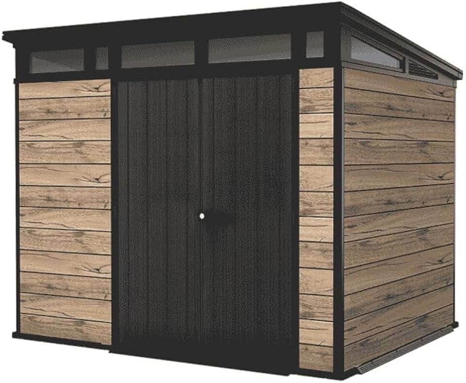 Abri de jardin 6m2 - aspect bois 