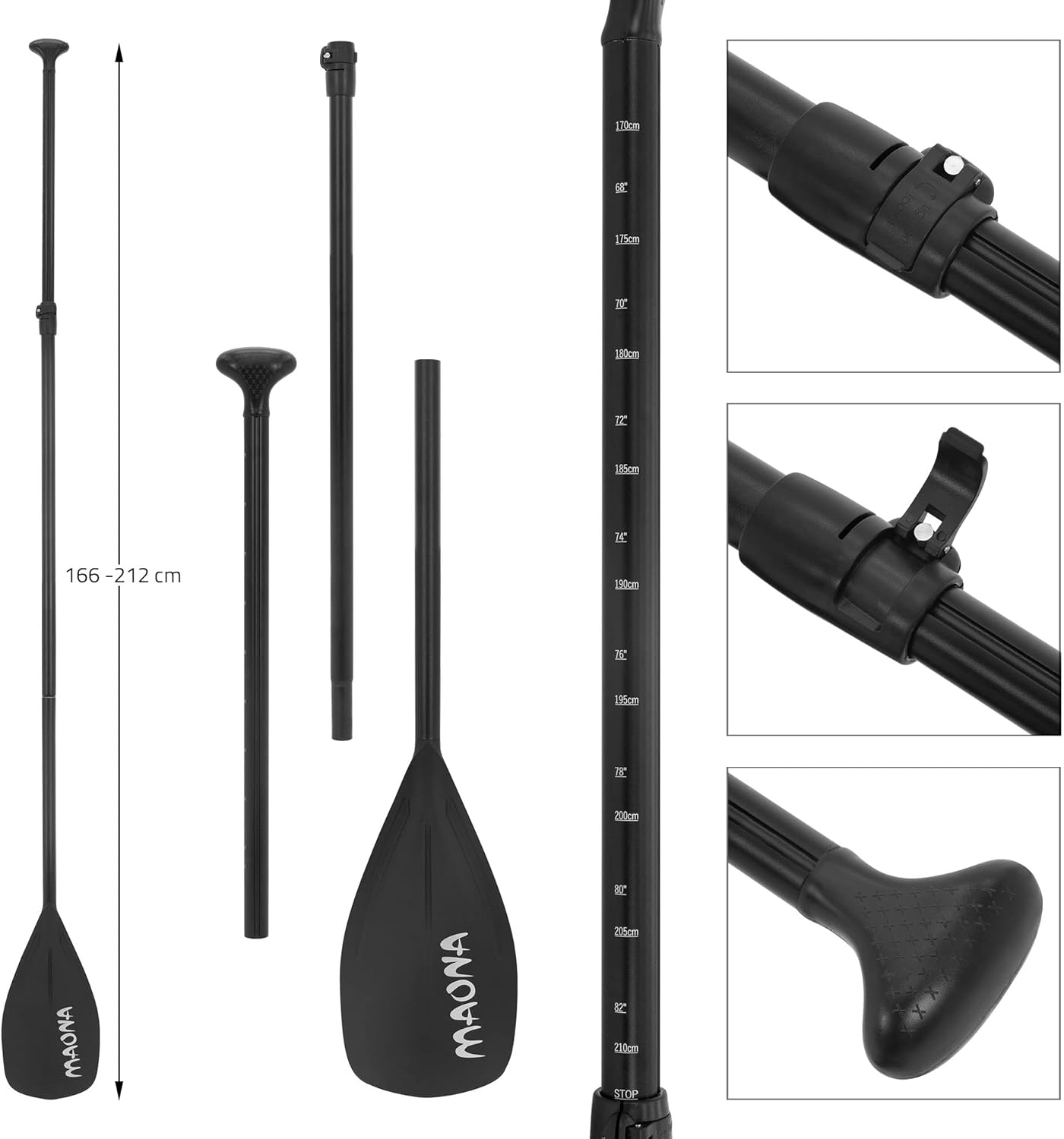 etezen - SUP gonflable série Stand Up - 305/308/320/380 cm - PVC, 120/150 kg, 10/15 cm d’épaisseur