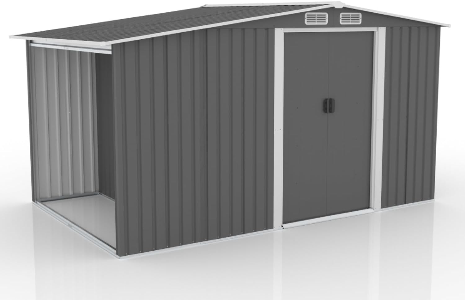 etezen - Vosges - abri jardin 6.87m² métal robuste, abri bûches