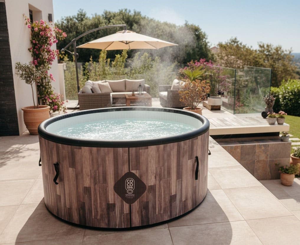 etezen Nordik Spa Gonflable - 150 cm de diamètre - 800 litres - Moteur 2240 W - 2 à 4 Personnes - Massage 140 Jets