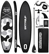 etezen Stand Up Paddle Planche de Surf Sup Gonflable Complet Accessoires Pagaie Réglable, Pompe...