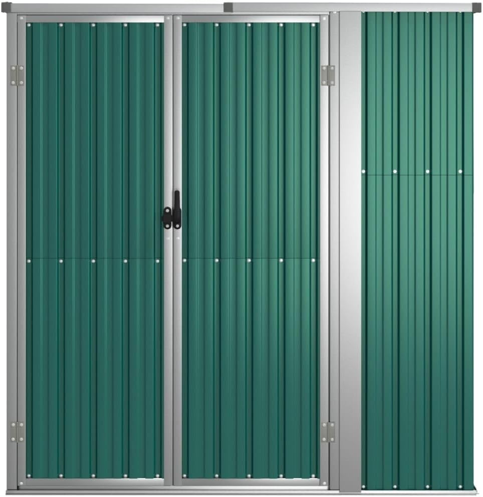 etezen Abri à Outils de Jardin Vert 161x89x161 cm Acier galvanisé, Maison & Jardin, Pelouses & Jardins, Vie en extérieur, Structures extérieures, Cabanes & abris de Jardin, Vert, (Poids 29.62KG)