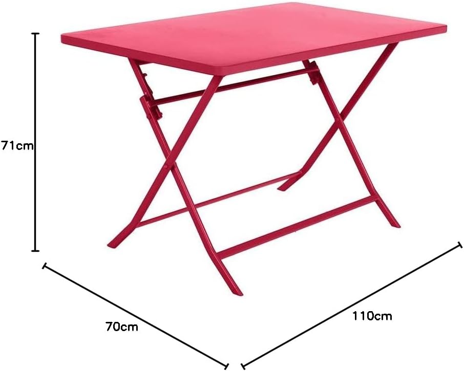 etezen - Greensboro - 120x70cm - table pliante acier 4 places, anti-rouille