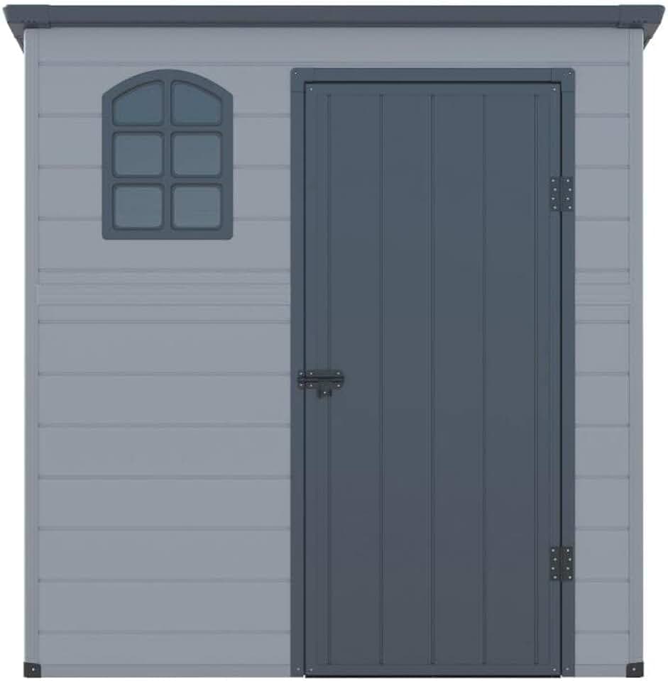 etezen - NERIO - abri de jardin résine gris clair 2,09m²