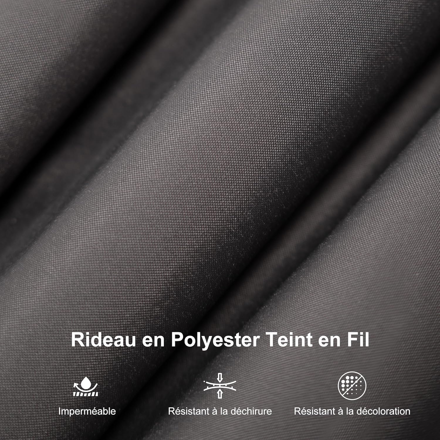 etezen - tonnelle aluminium 4x3m, éclairage intégré, rideaux, gouttière