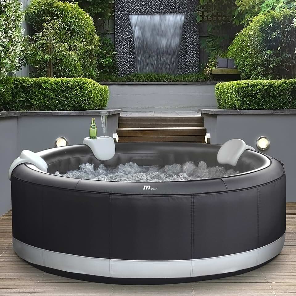 etezen - Camaro - 204x204x70 cm - spa gonflable 6 places, 138 jets, chauffage PTC, Rhino-Tech - B093G9CBWS