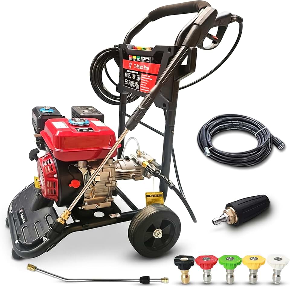 etezen – Nettoyeur haute pression 8,0 HP – grandes roues – démarrage facile – usage intensif