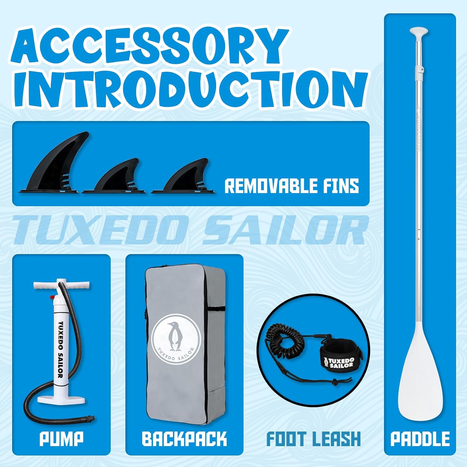 etezen Paddle Gonflable Adulte, Planche de Stand Up Paddle Gonflable Sup Paddle Board Gonflable Planche à Pagaie Gonflable avec Accessoires Complets