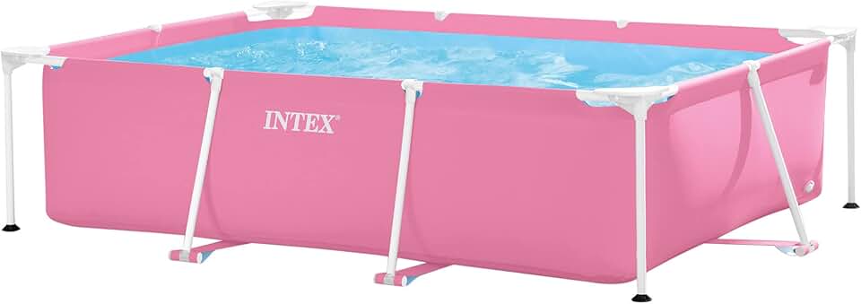 etezen - piscine cadre rectangulaire Pink - 2,20x1,50x0,60m - robuste, facile à installer - 28266NP