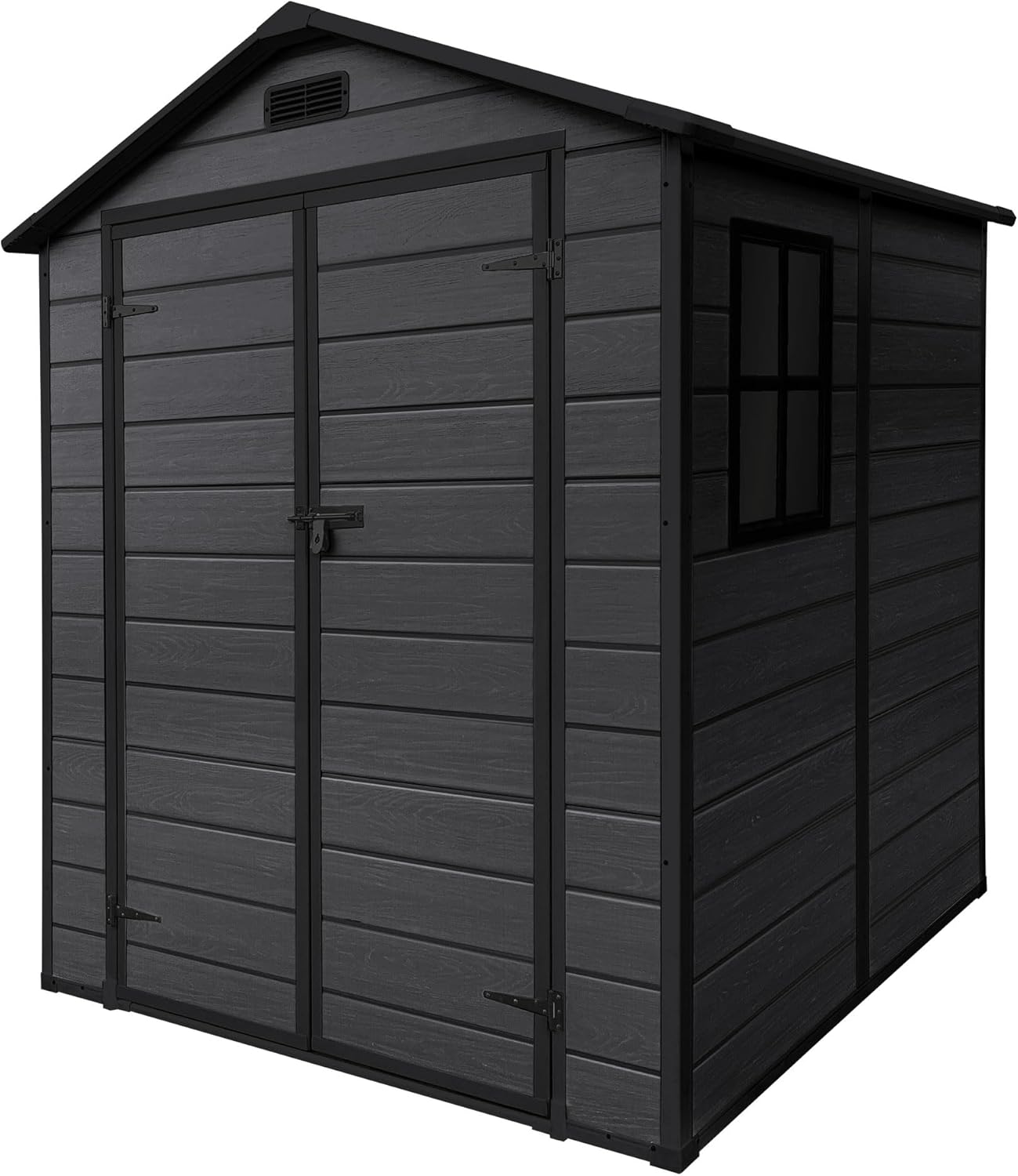 etezen - Abri de jardin résine 151x182x220 cm double porte, 5m³, fenêtre, ventilation
