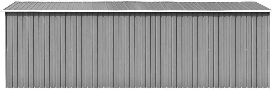 etezen Abri de Jardin 257x580x181 cm Métal Gris,Maison & Jardin, Pelouses & Jardins, Vie en extérieur, Structures extérieures, Cabanes & abris de Jardin, Gris (Poids 122.05KG)