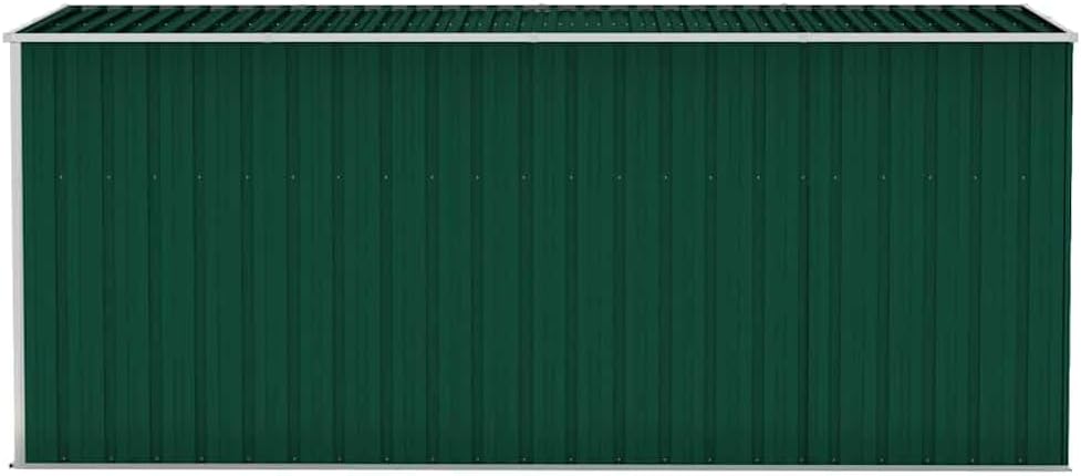 etezen Abri de Jardin Mural Vert 118x382x178 cm Acier galvanisé,Structures extérieures, Cabanes & abris de Jardin,316229