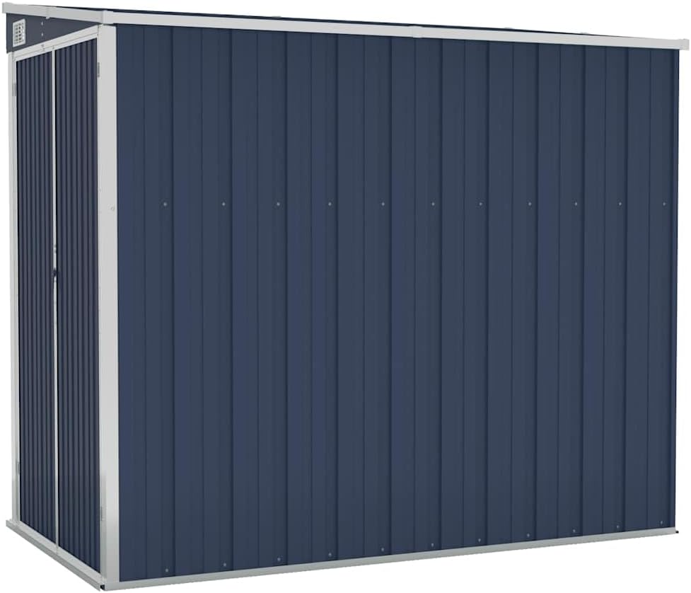 etezen Abri de Jardin Mural Anthracite 118x194x178 cm Acier